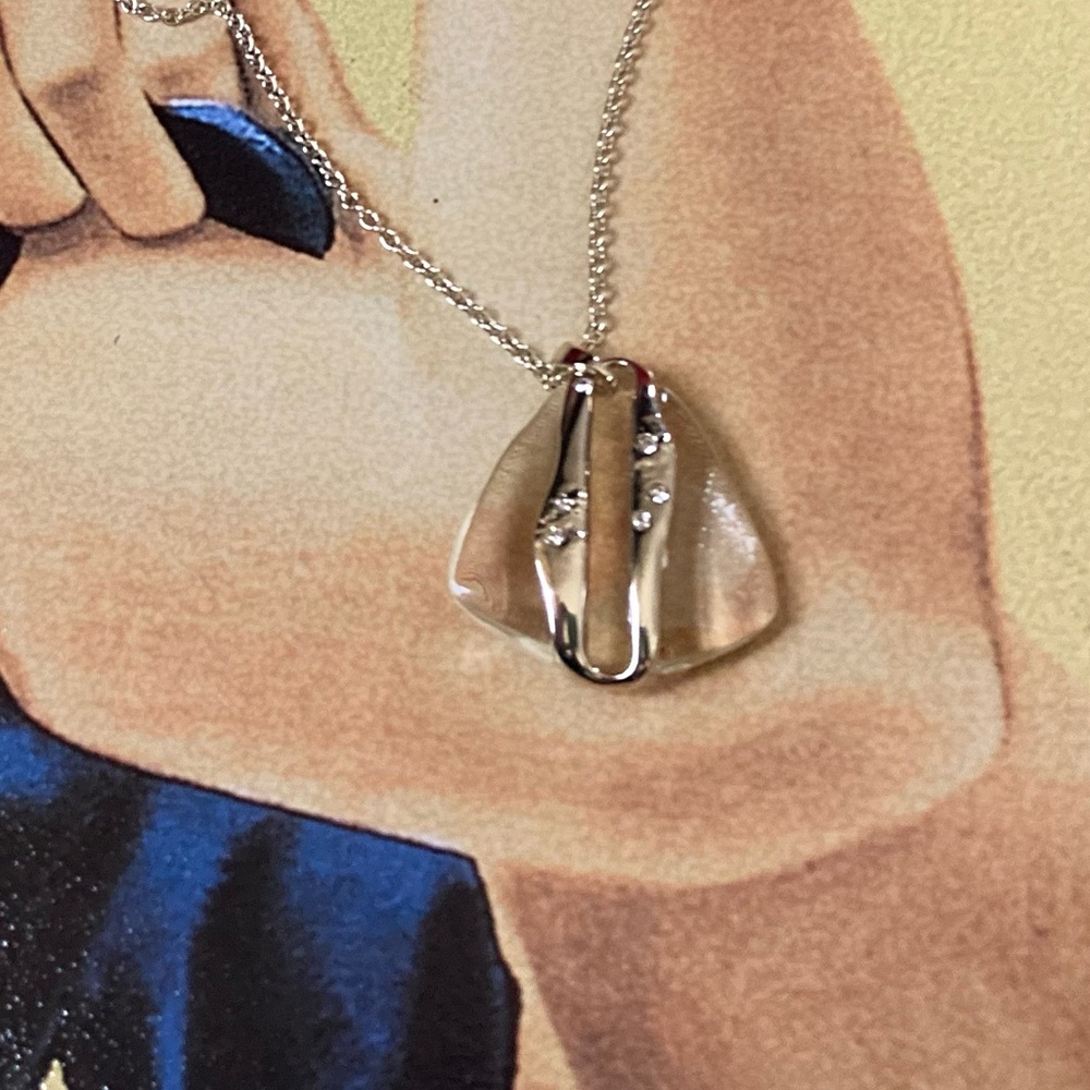 ALEXIS BITTAR Lucite & Crystal Pendant Necklace - Picture 2 of 7